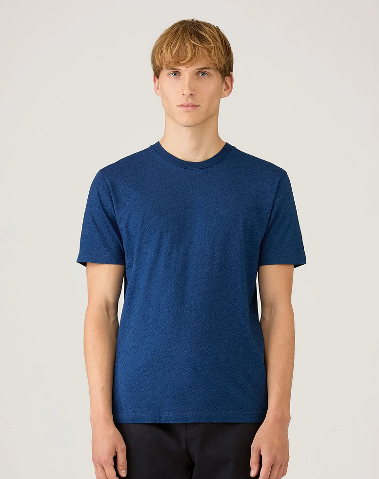 Ss Riviera SUNSPEL SS Riviera T-Shirt REAL INDIGO – Dartagnan Menswear
