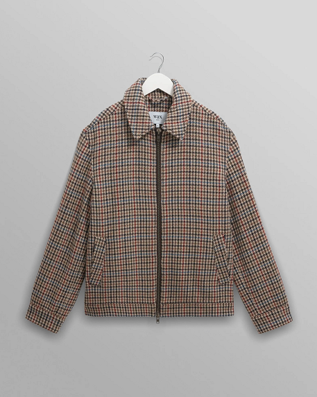 WAX London Heath Natural Houndstooth Check Jacket – Dartagnan
